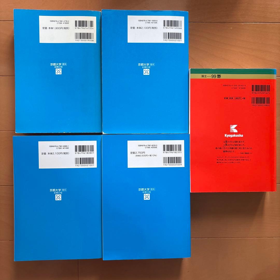 京都大学 20年分 理系 前期日程 2009-2024 青本 赤本