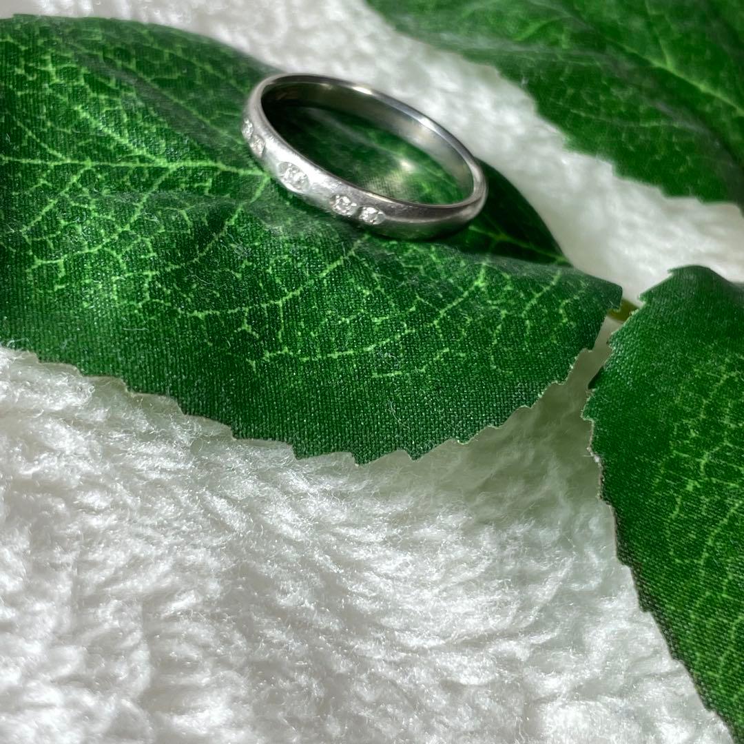 プラチナ×ダイヤモンドリング刻印あり　価格によっては値段交渉○ 早期転載終了予定