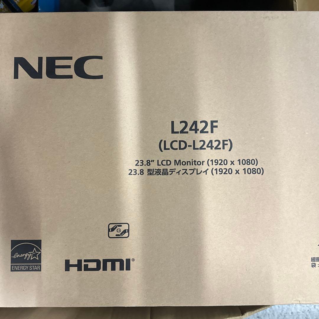 NEC 24型3辺狭額縁IPSワイド液晶ディスプレイ 黒色 /1920×1080