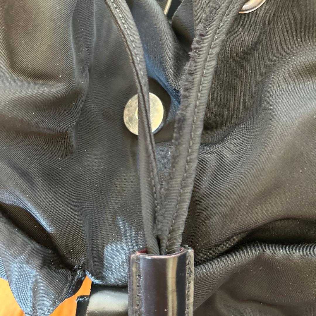 PRADA ブラックナイロンリュック 104