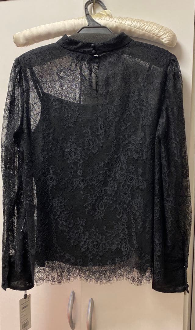 新品[グレースコンチネンタル25SS シアーレーストップ　ブラック　36