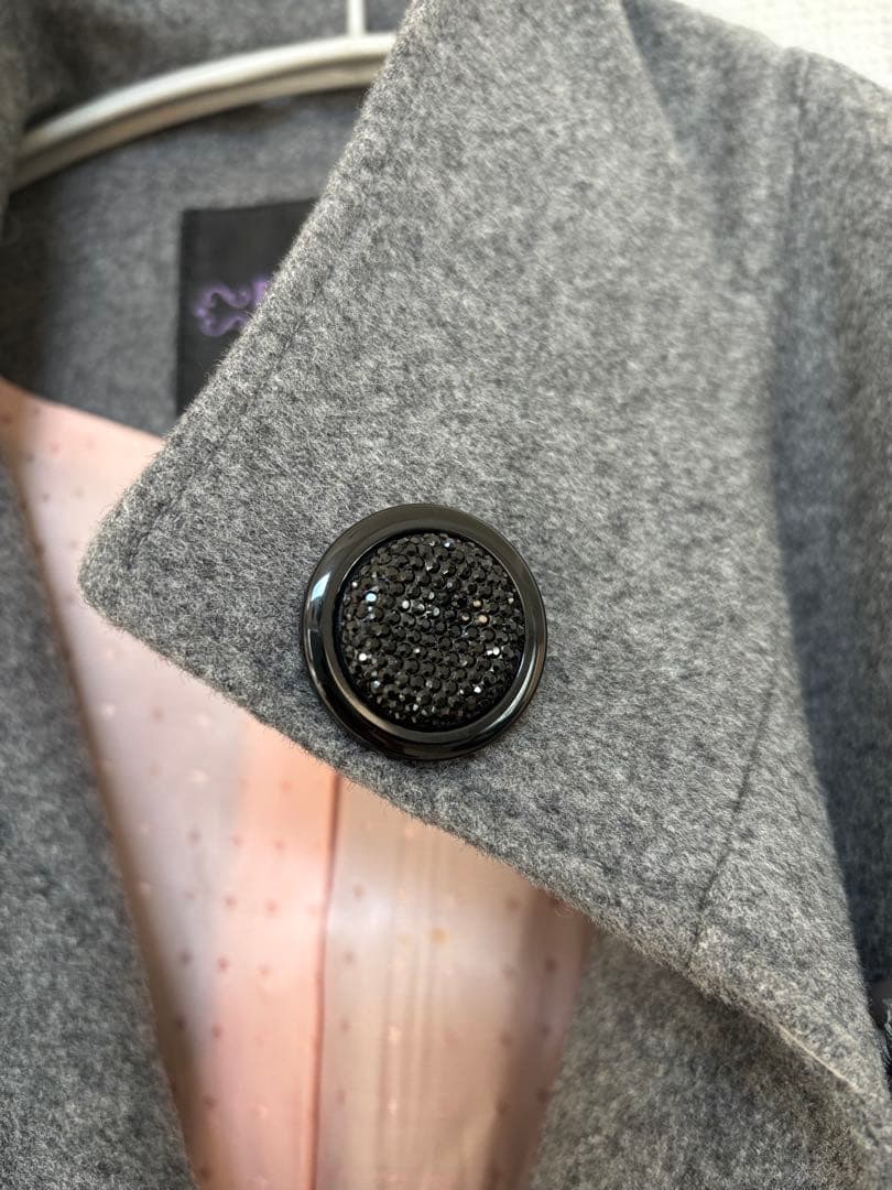 RUIRUE BOUTIQUE バックリボンフィット＆フレアウールコート　S