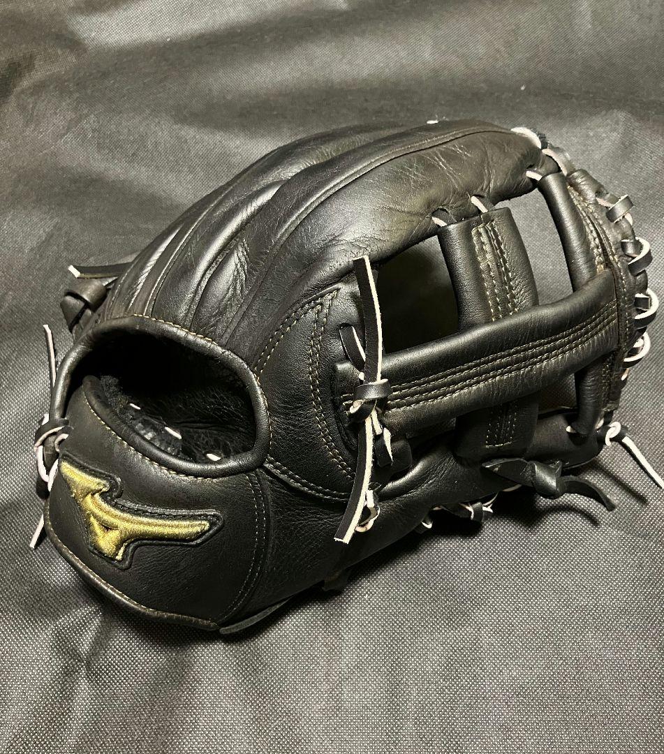 【2/13まで】ミズノプロ 硬式 内野 グローブ グラブ 黒 高校野球対応
