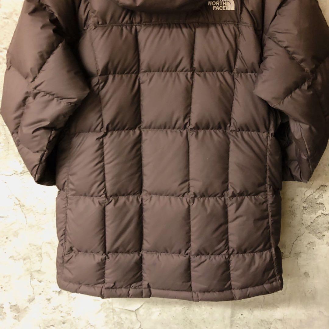 刺繍　ファー　レディースM ブラウン　ザノースフェイス　ダウンジャケット　550