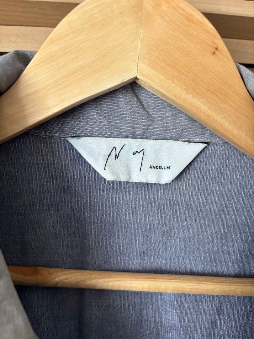 25aw ANCELLMアンセルム エイジングシャンブレーロングシャツsize2