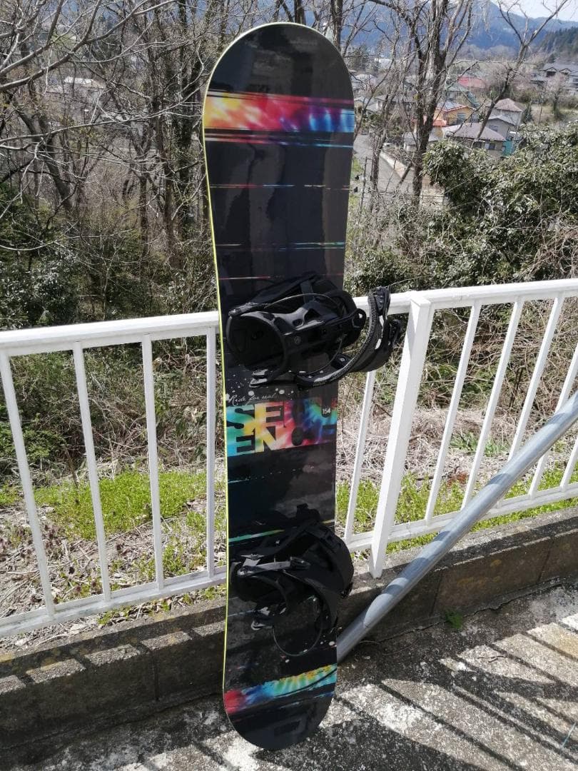 SALOMON シークエンス158カラフル スノーボード ビンディング付き