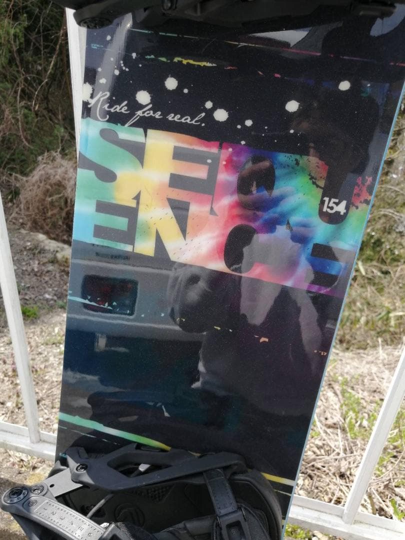 SALOMON シークエンス158カラフル スノーボード ビンディング付き