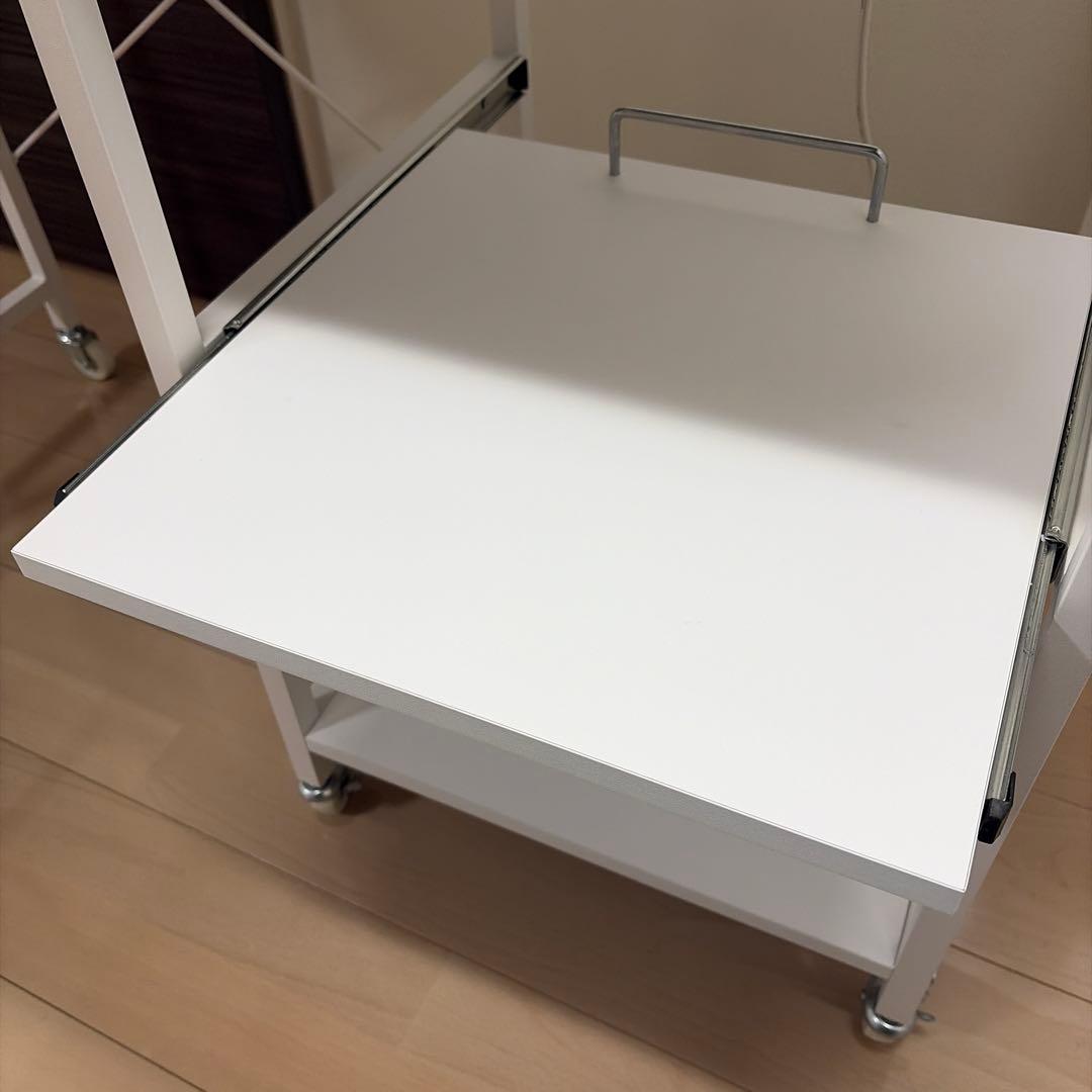 YAMAZEN 山善 キャスター付き収納ラック レンジラック レンジ台 ボード