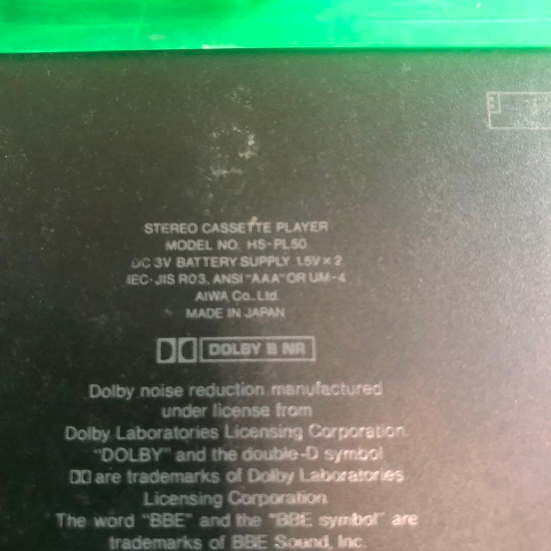 AIWA カセットプレーヤー HS-PL50 動作未確認 現状渡し