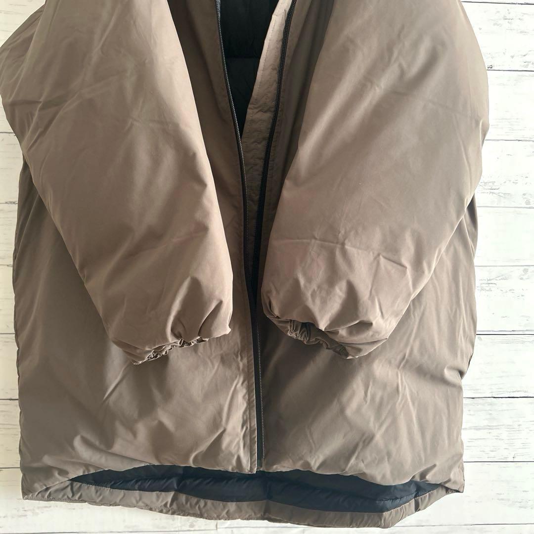 MUJI 無印良品 水を弾くスタンドカラーダウンコートオーバーサイズ男女