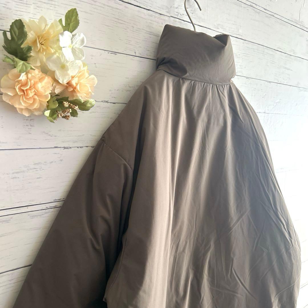 MUJI 無印良品 水を弾くスタンドカラーダウンコートオーバーサイズ男女