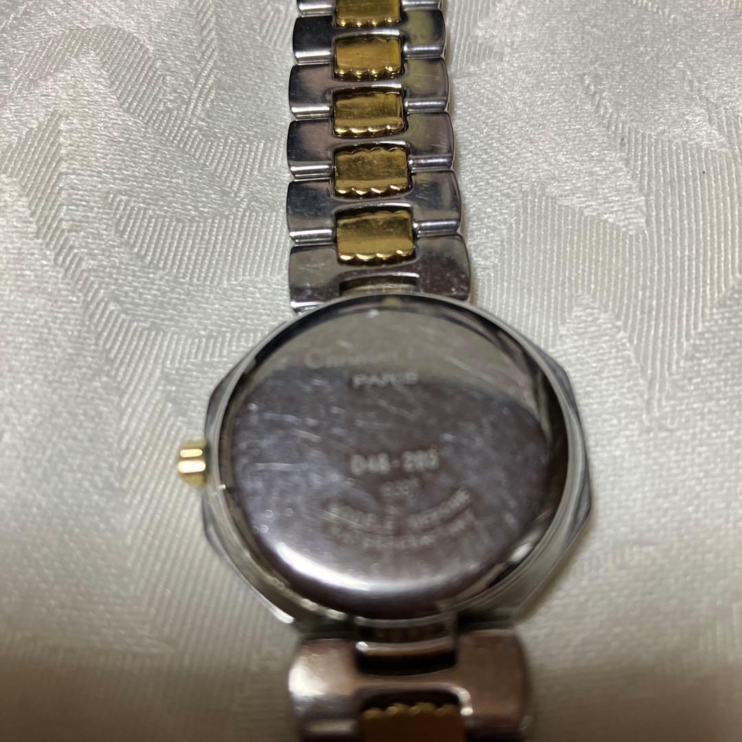 クリスチャン　ディオール シルバーコンビ　オクタゴン　 レディース腕時計