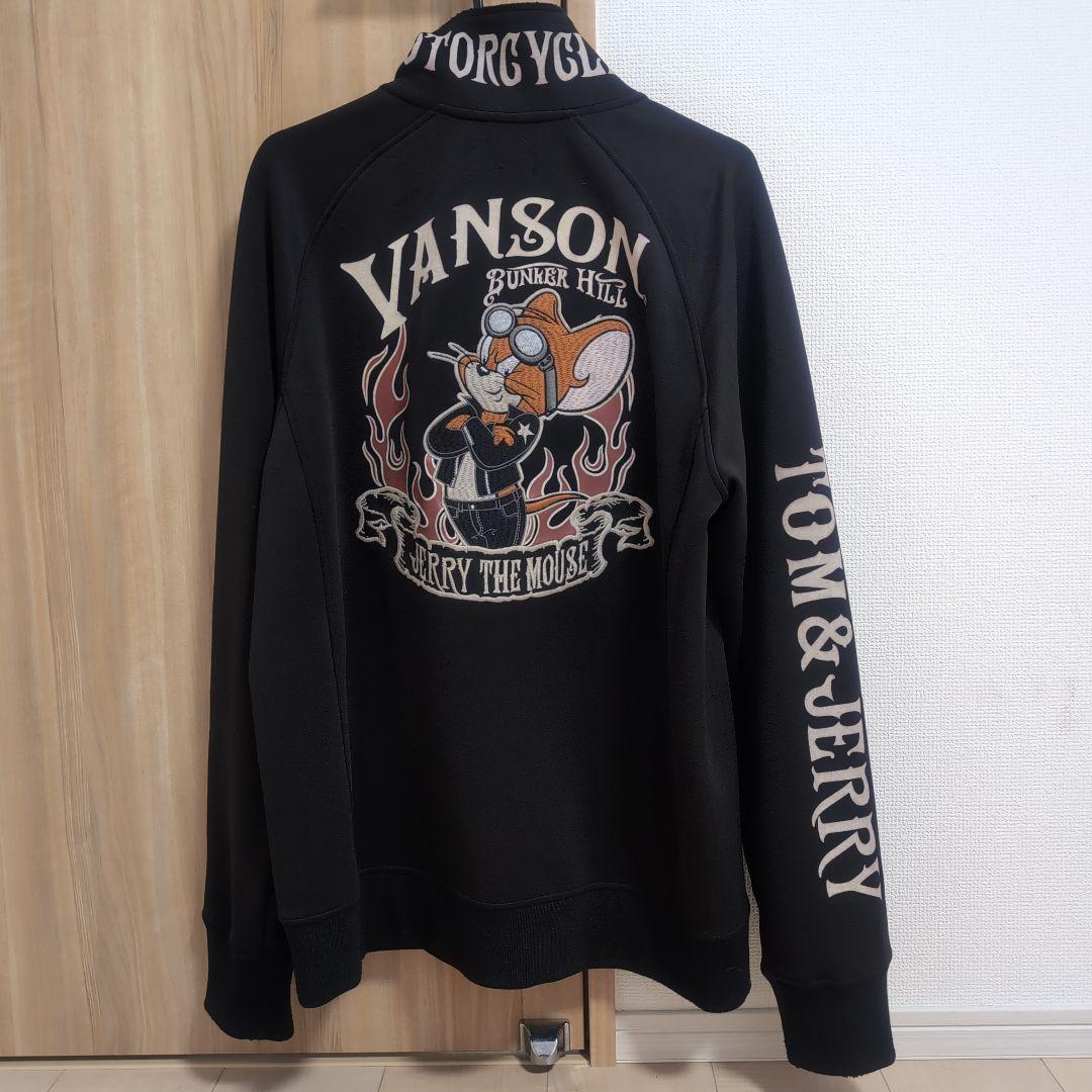 VANSON × トムとジェリー コラボ ジャージ ブラックXL