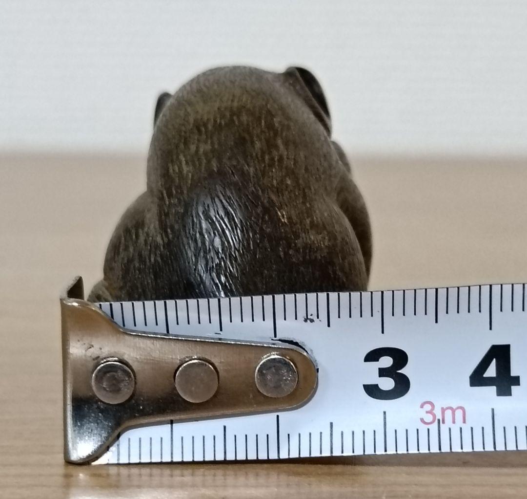 猪木彫根付　柘植根付　時代物　江戸時代　古根付