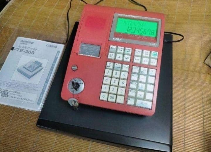 カシオレジスター　TE-300　フル設定無料　 送料無料人気機種　477787