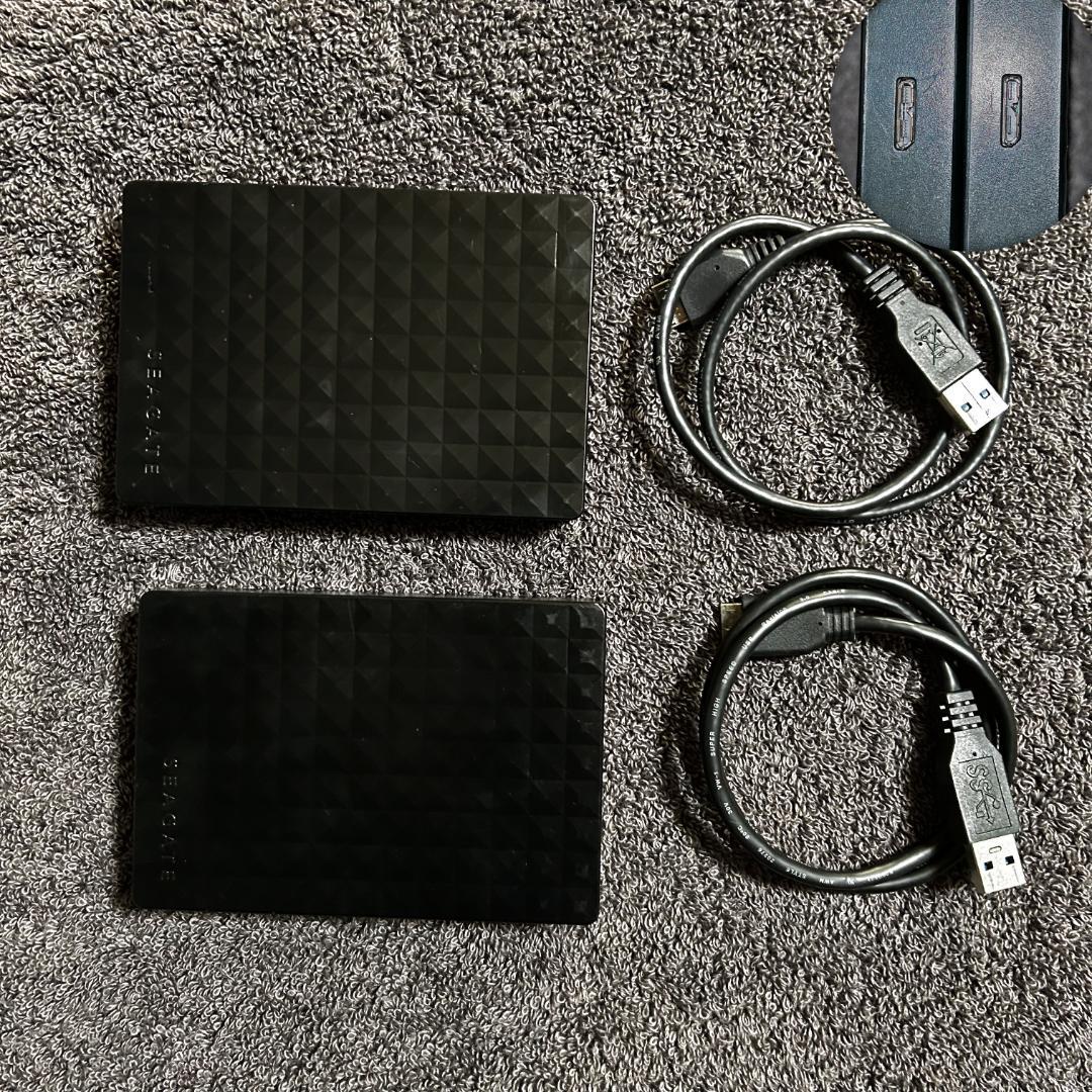 Seagate 外付け 4TB ポータブルHDD 2台セット