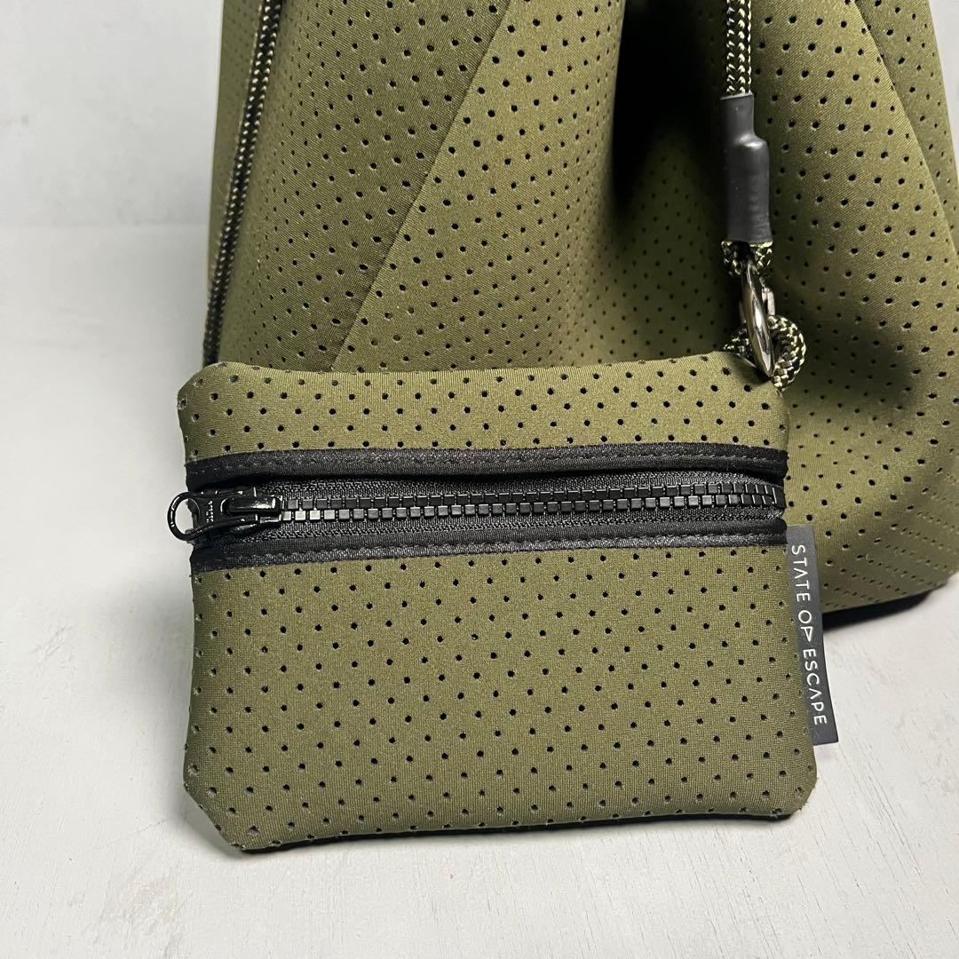 STATE OF ESCAPE トートバッグ　マザーズバッグ　大きい　グリーン