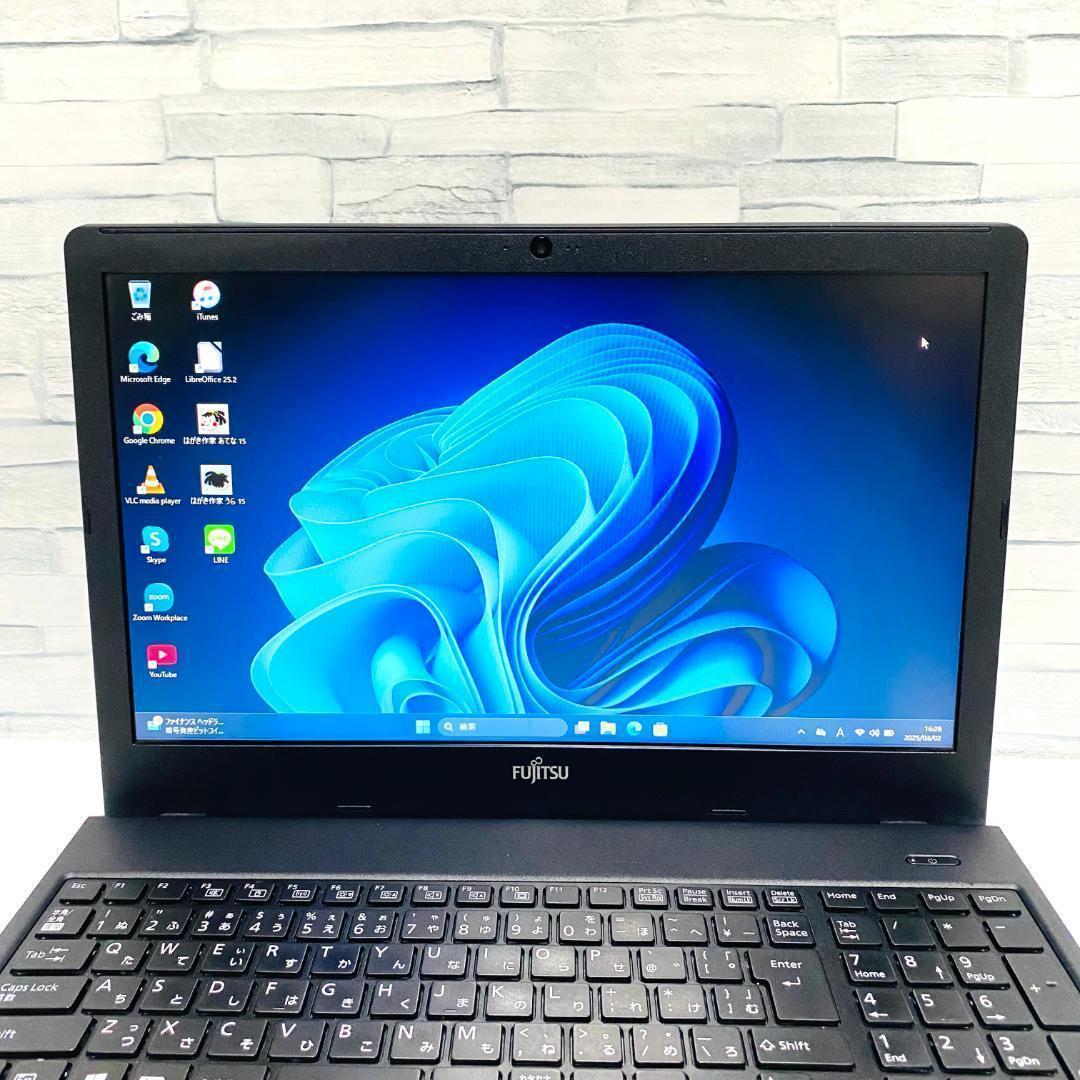 2019年製 第8世代 富士通 ノートパソコン　Windows11　SSD