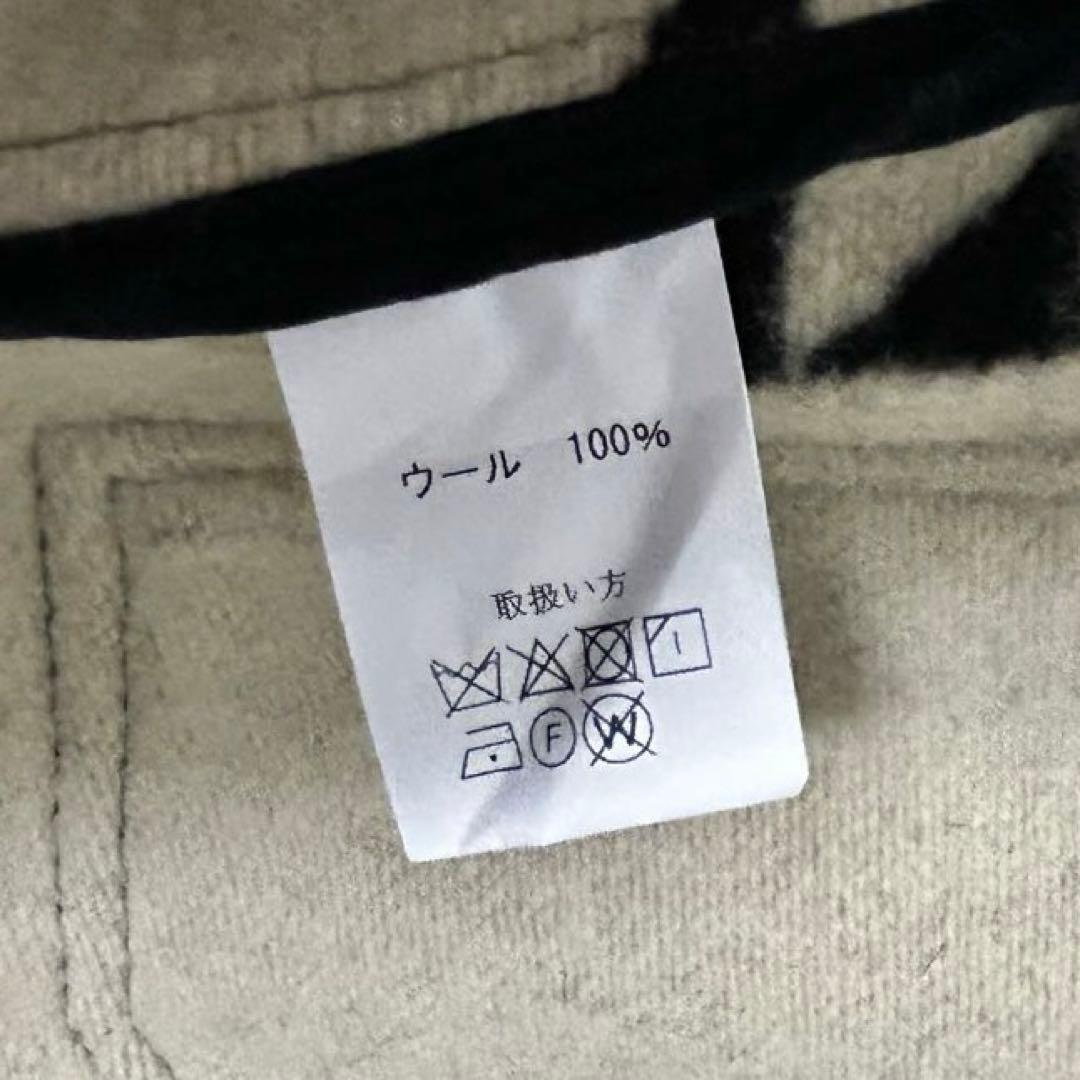 新品未使用タグ付き　JERADO インディアン柄　ウールジャケット　L 白黒