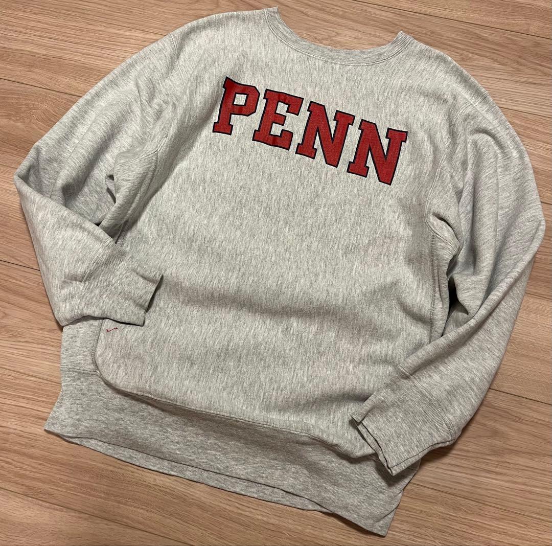 80s CHAMPION リバース カレッジ PENN アイビー 古着 XXL