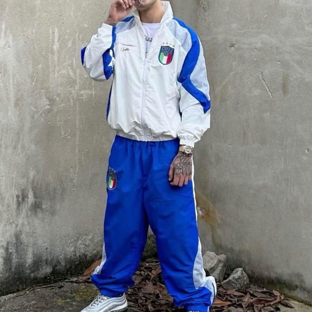 即日発送　corteiz セットアップ　ナイロン　コーテイズ　ブルー　M