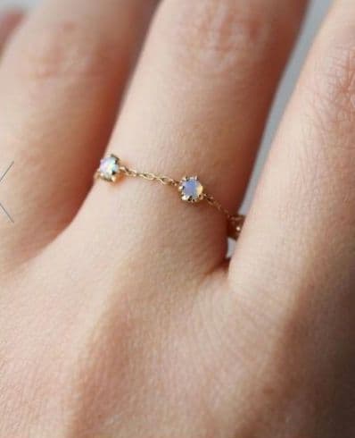 【美品】キュイキュイ オパール K10 YG リング 指輪 人気✨️ 現行品