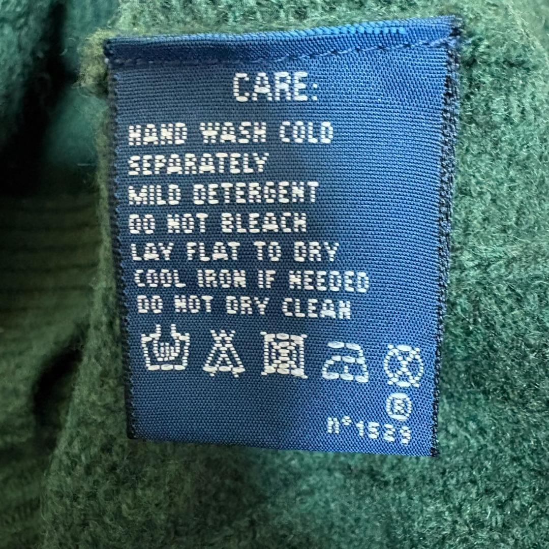 ラルフローレン ウール カシミヤ ケーブルニット タートル くるみ釦