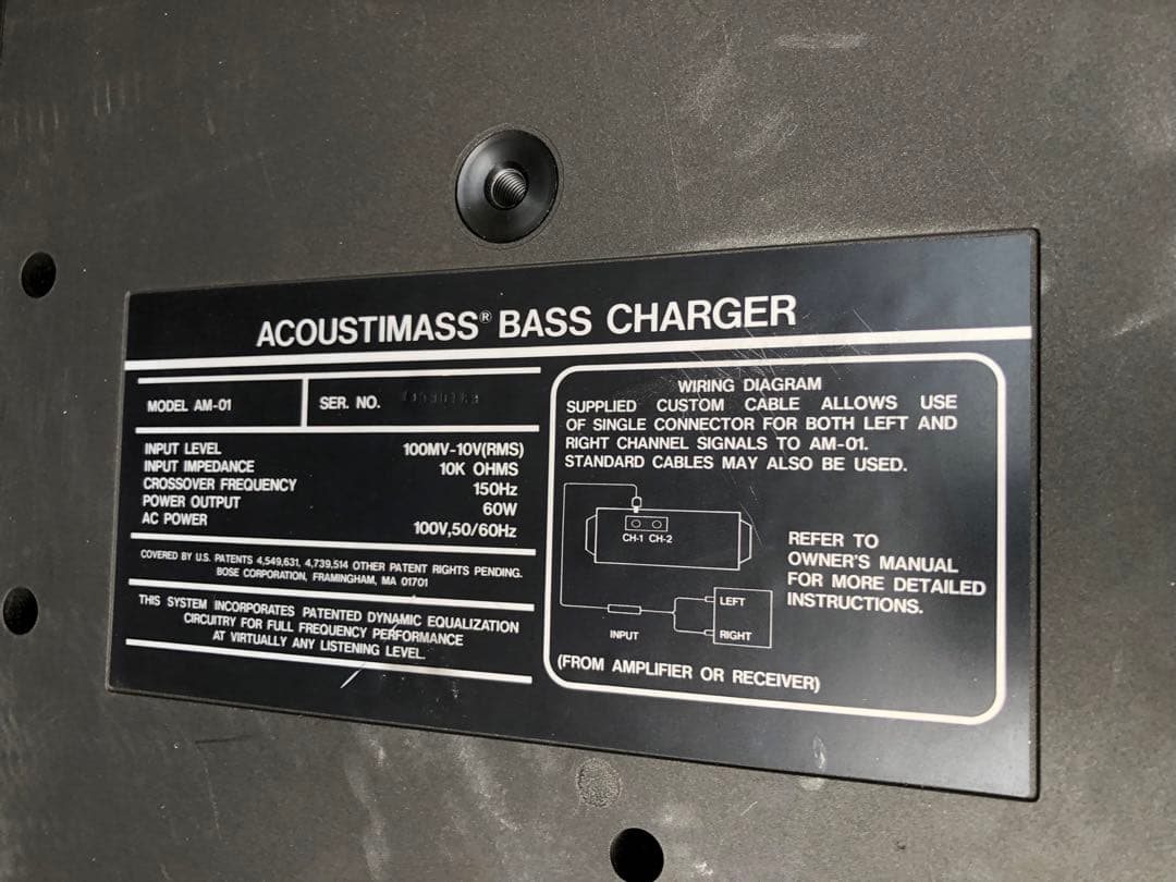 ボーズ　ACOUSTIMASS BASS　サブウーファー　AM-01(J028)