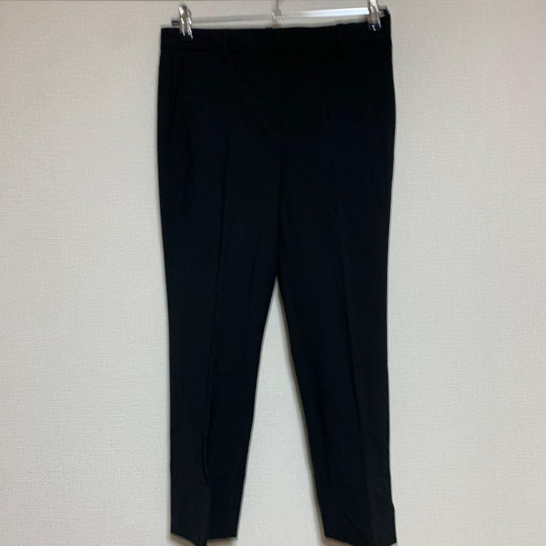 【大人気】セオリー　パンツスーツ　現行　ノーカラー　2 ブラック　セット