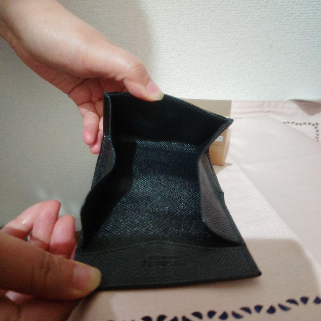 美品。BVLGARI ブルガリ ケース 小銭入れ レザー ブラック