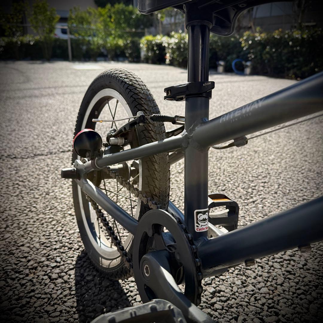 [美品・手渡し] RITEWAY ZIT16 マットブラックグレー