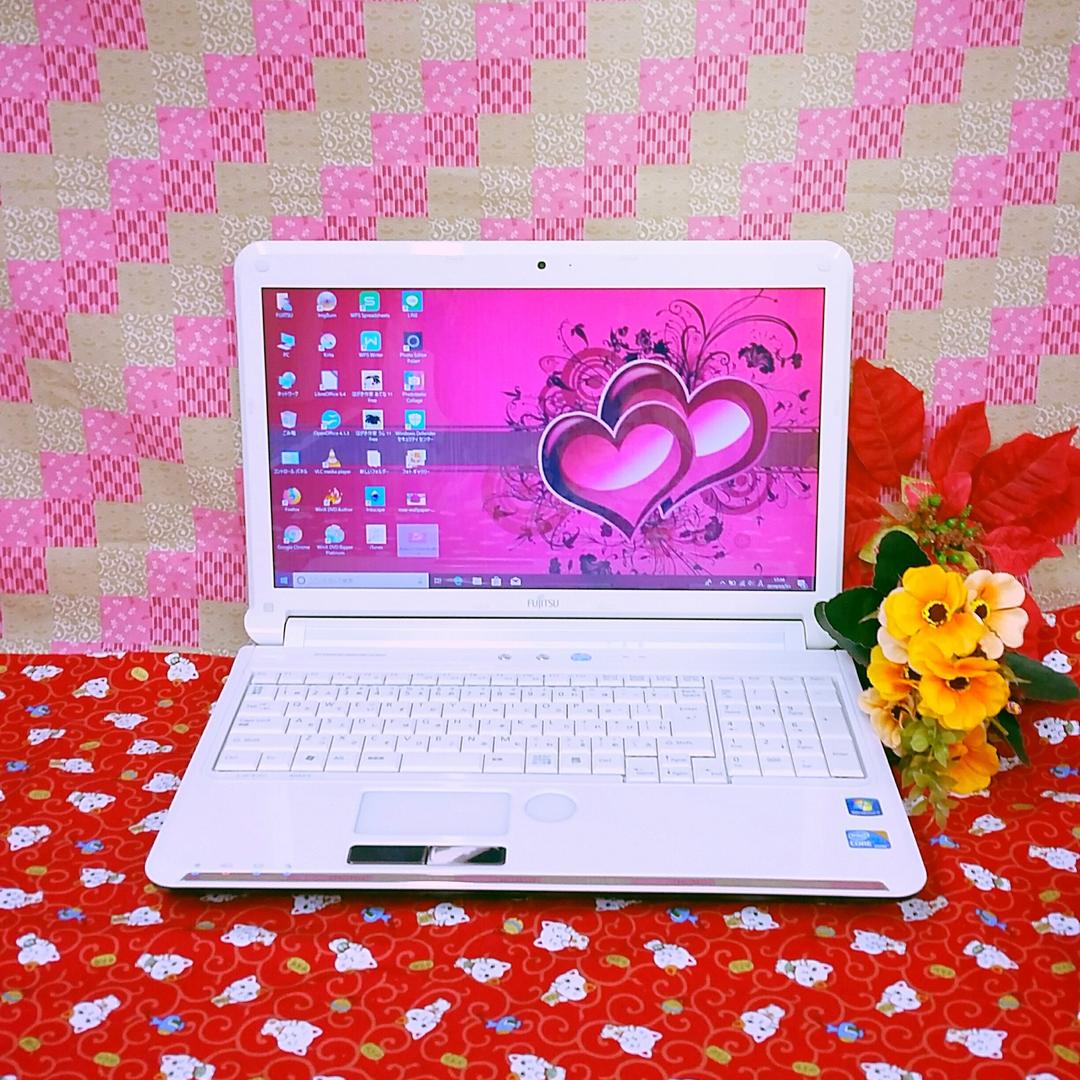 第2世代/大容量500GB/Win10搭載/テレワーク可能富士通/ソフト多数