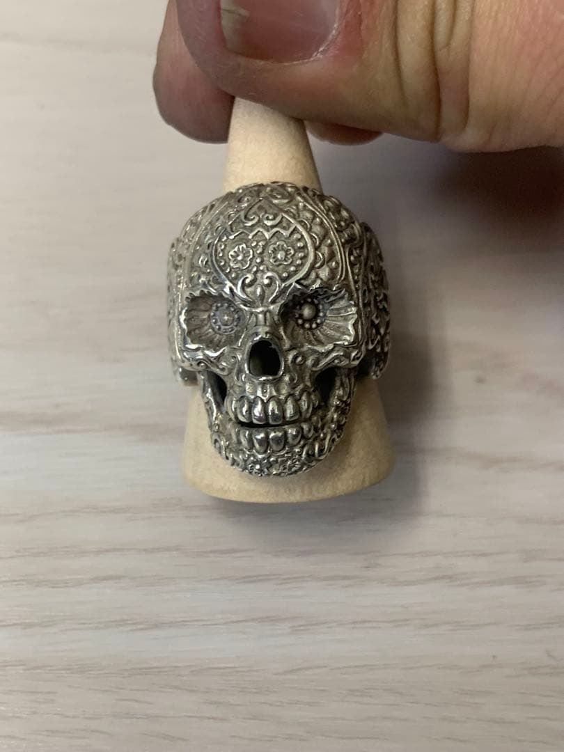 メキシカン　スカル　19号　silver 925 リング