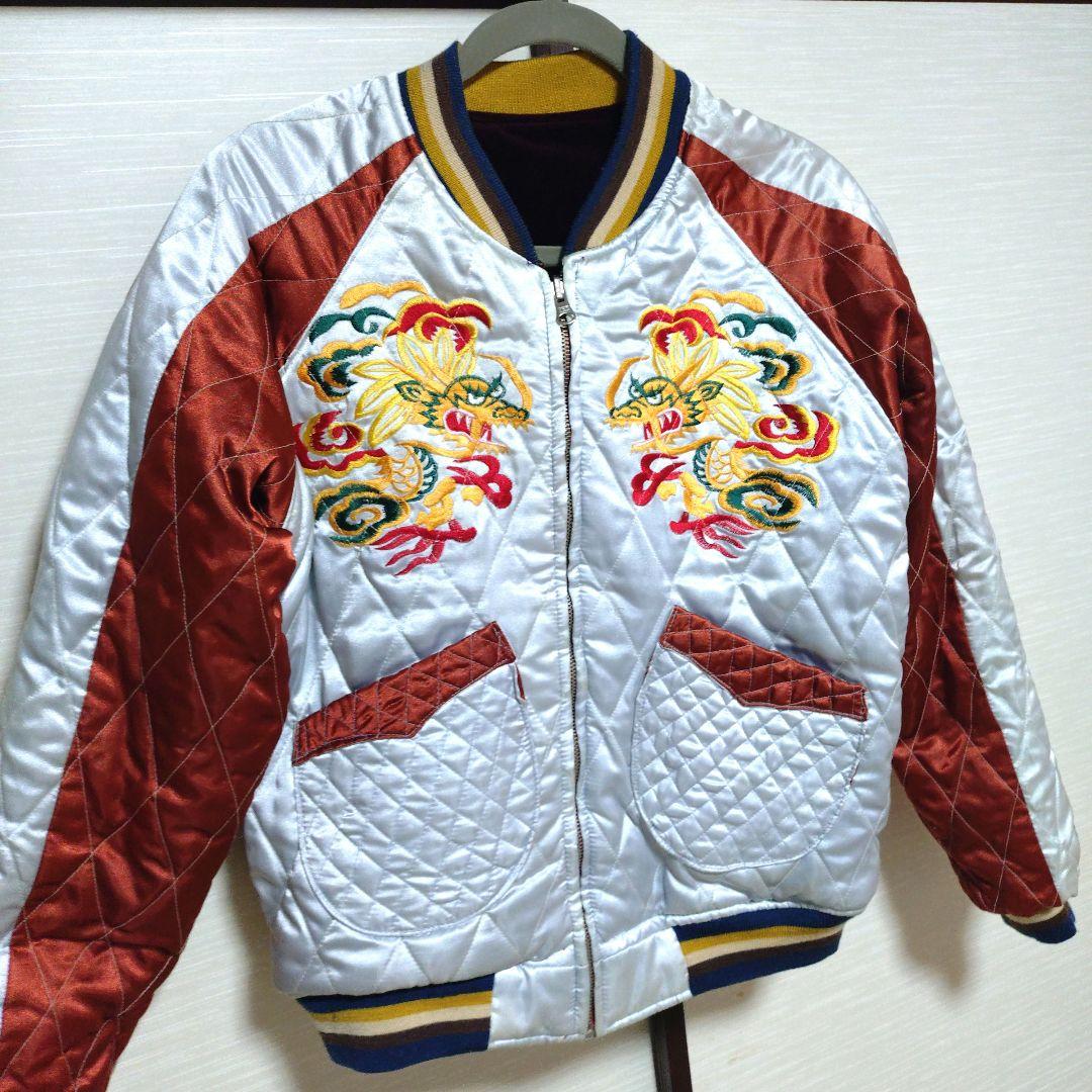 佐々木ページベルベット　キルティングリバーシブル スカジャン