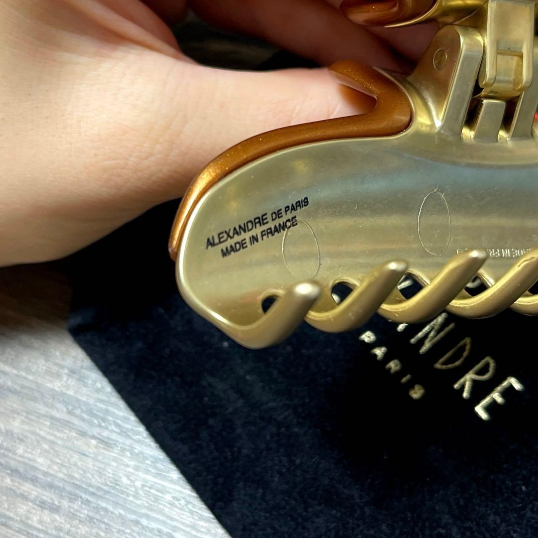 アレクサンドルドゥパリ VENDOME Lクリップ ブラウン スワロフスキー