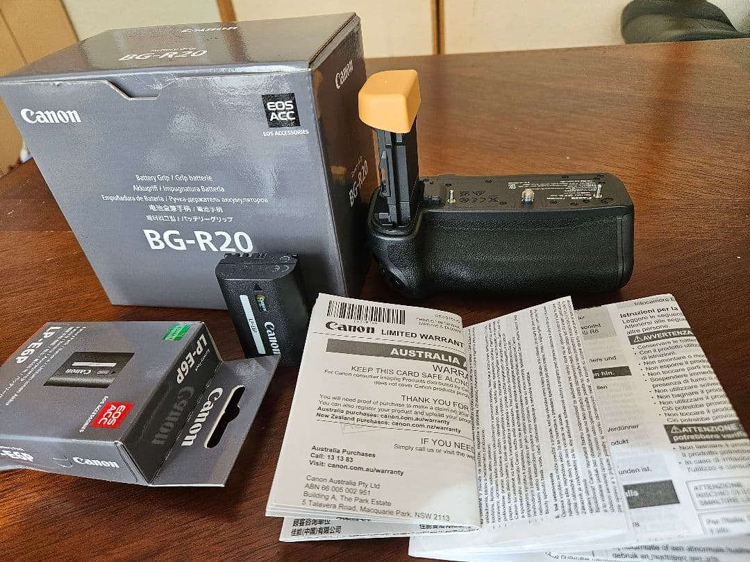 Canon BG-R20 縦位置グリップ(美品)+バッテリー LP-E6Pセット