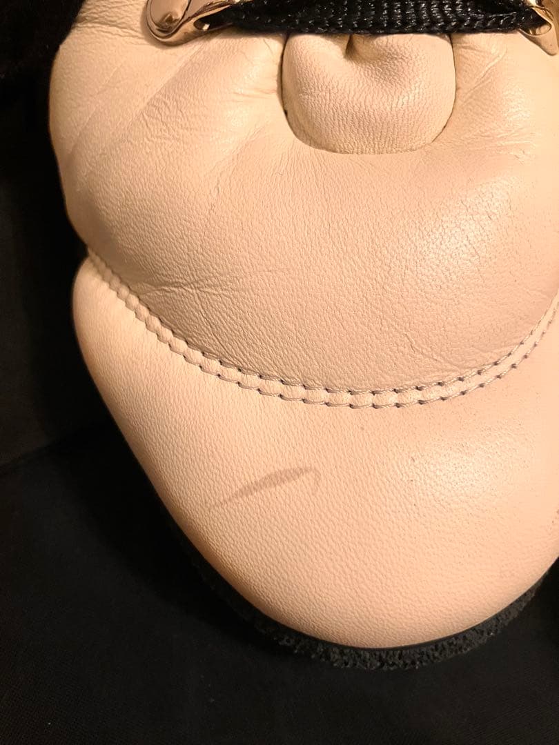 CHANEL ココネージュ　ラムレザー　レースアップシューズ　38