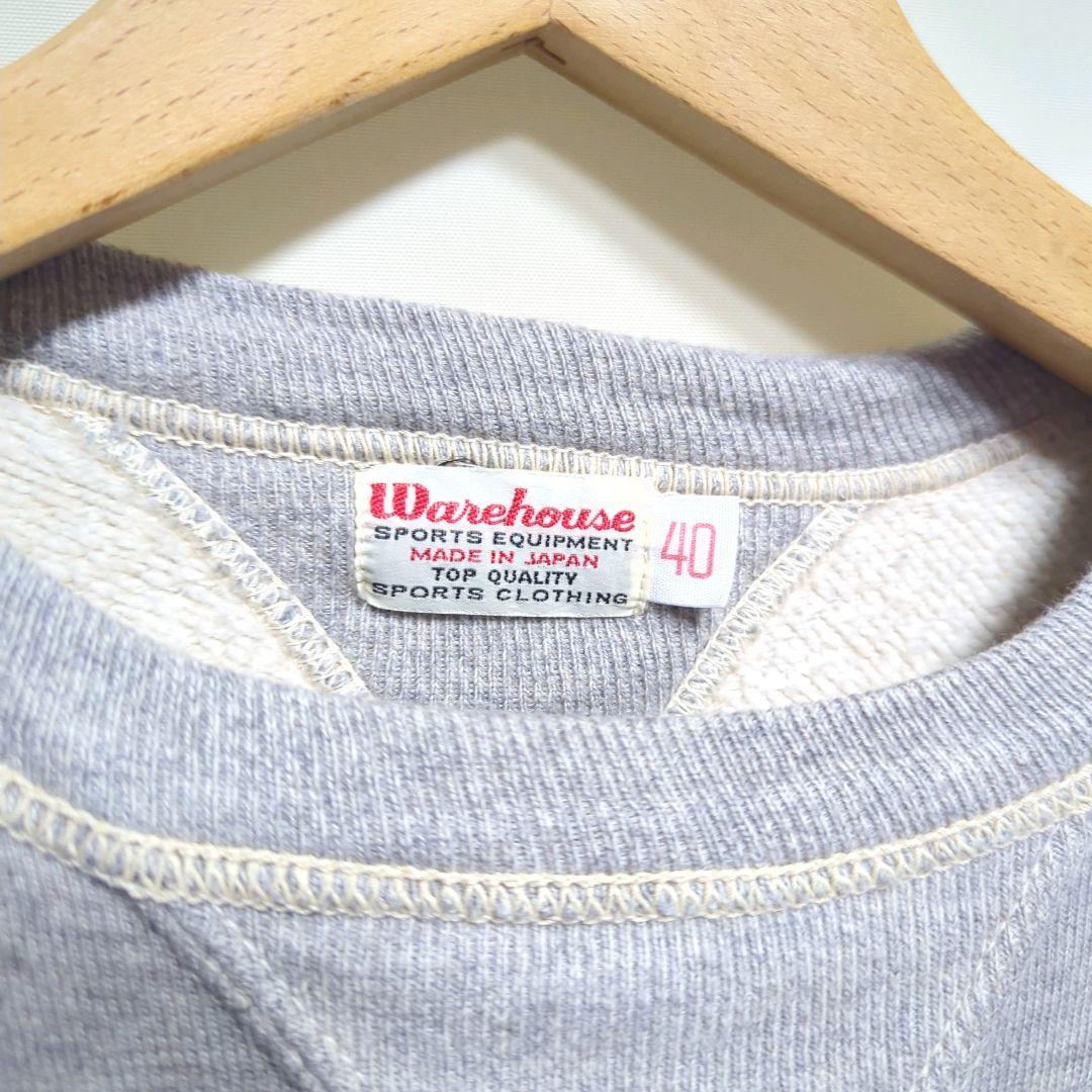 ★日本製 WAREHOUSE アメカジ フロッキー スウェット トレーナー