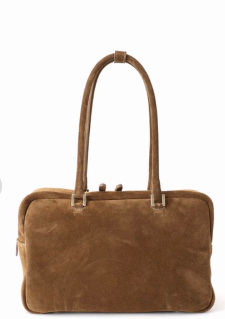 Manuel MILANO SUEDE スエードボストンバッグ　キャメル