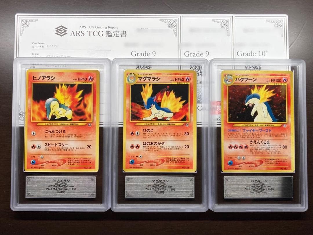 ⭐️ARS10+ ヒノアラシ マグマラシ バクフーン プレミアムファイル ポケ