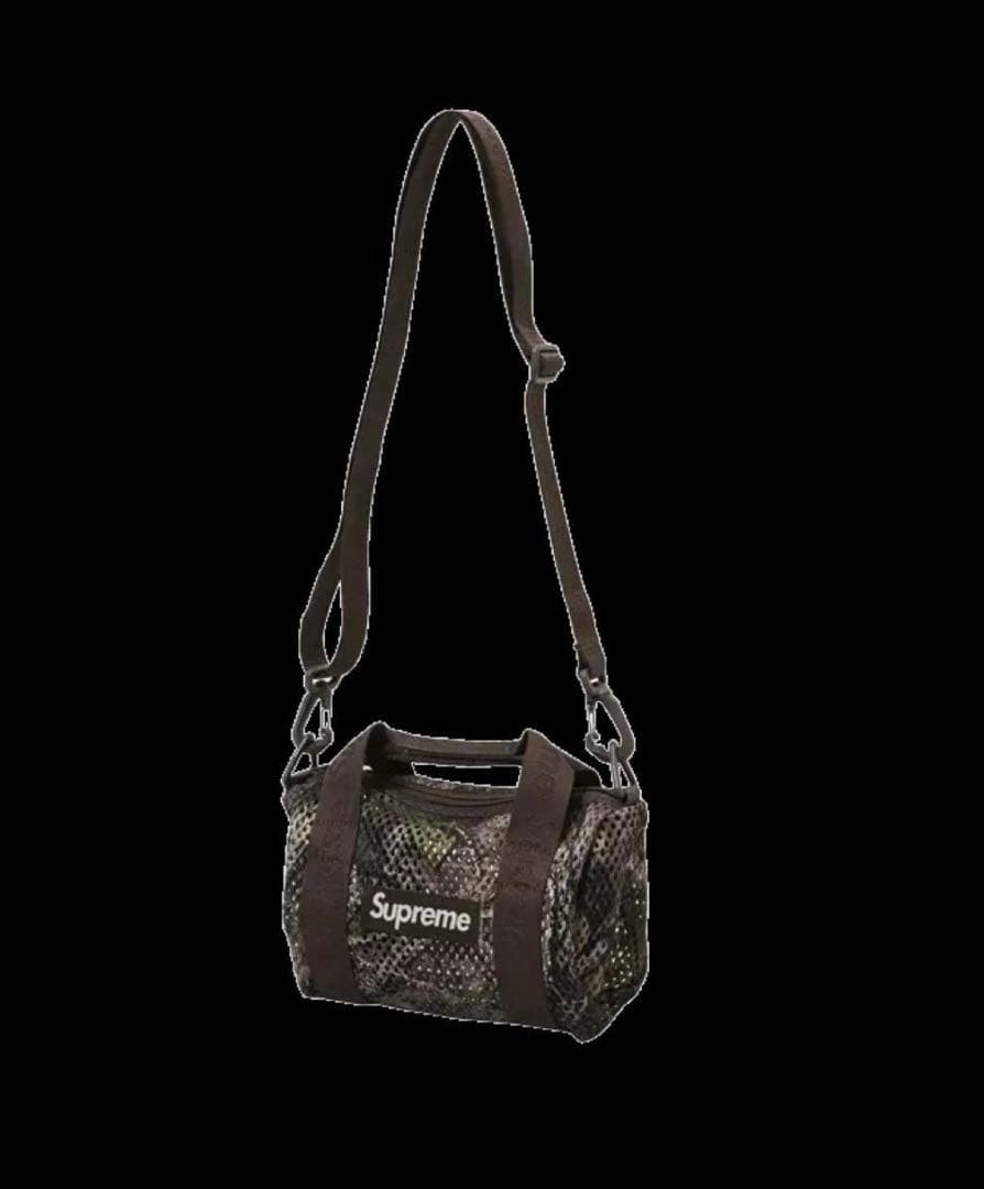 シュプリーム メッシュ バッグ トゥルーティンバー カモ 迷彩ショルダーバッグ