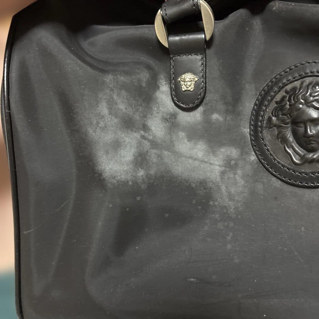 Versace ボストンバッグ　黒ナイロン