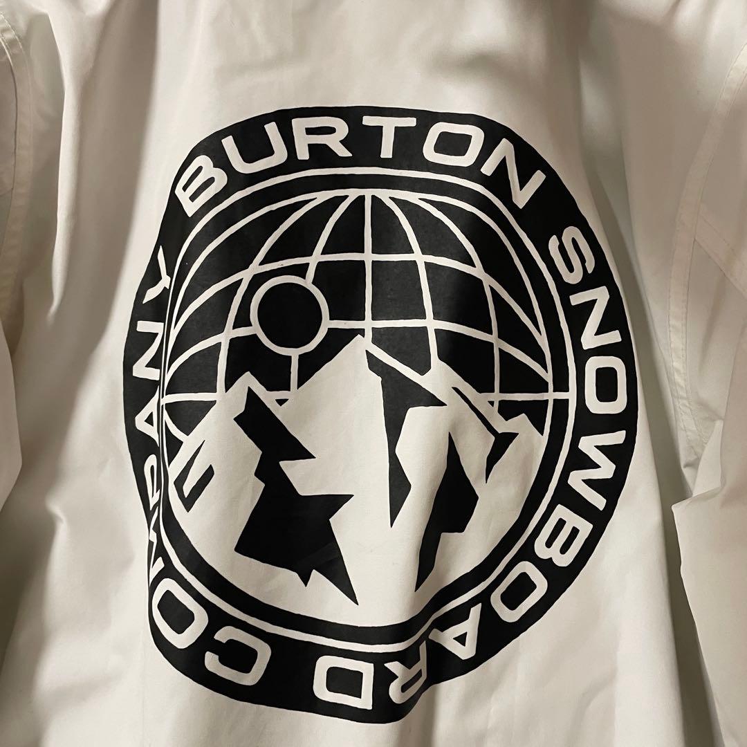 Burtonバートンスキーウェアスノーボードジャケットフード白ホワイト黒ブラック