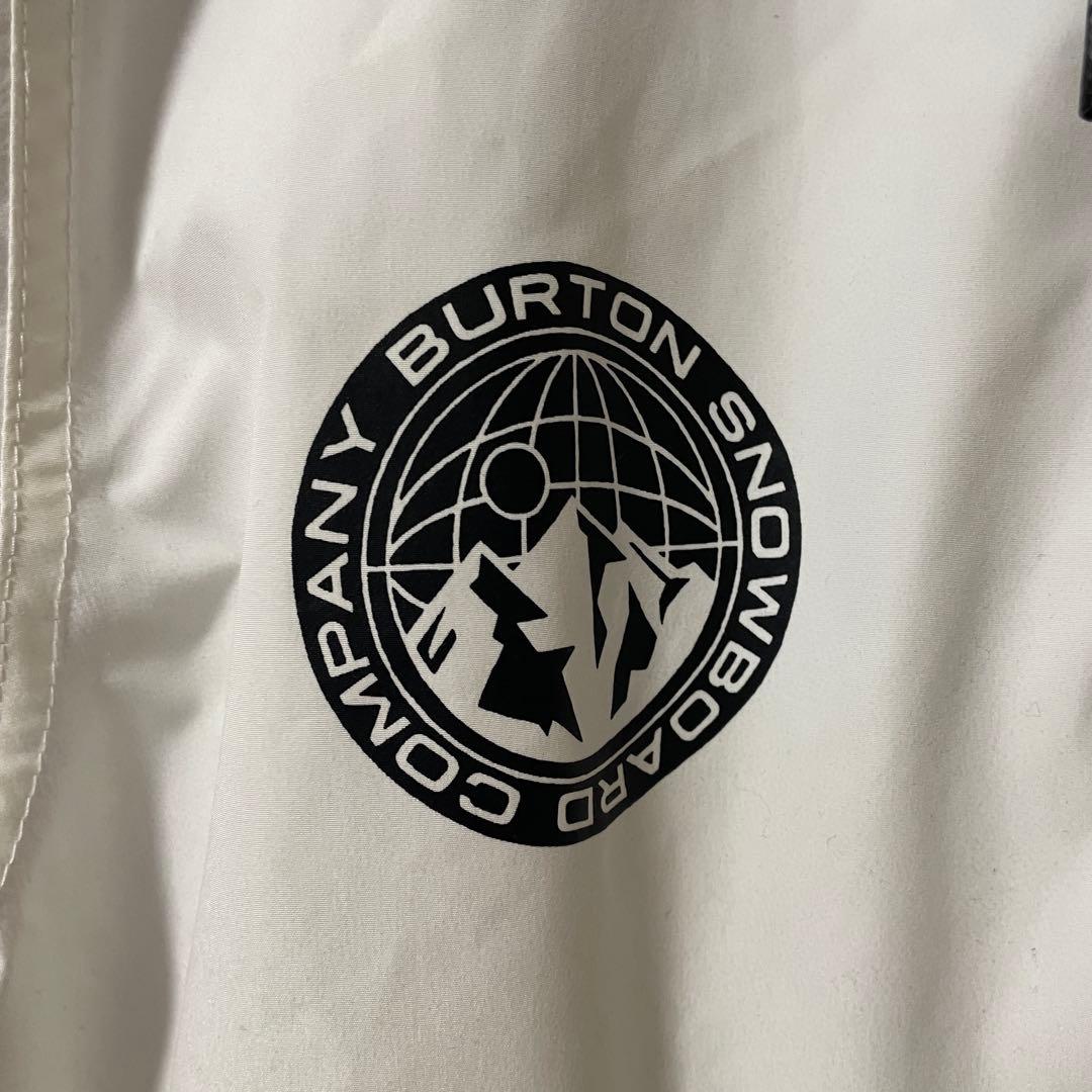 Burtonバートンスキーウェアスノーボードジャケットフード白ホワイト黒ブラック