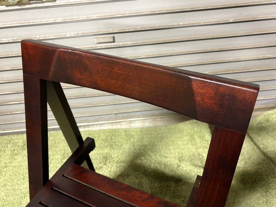 ☆GE237【中古品】 北海道民芸 折り畳みチェア 椅子 樺材