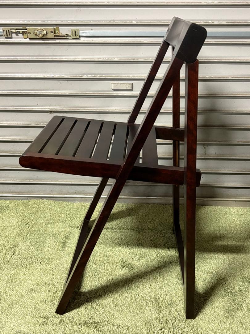 ☆GE237【中古品】 北海道民芸 折り畳みチェア 椅子 樺材