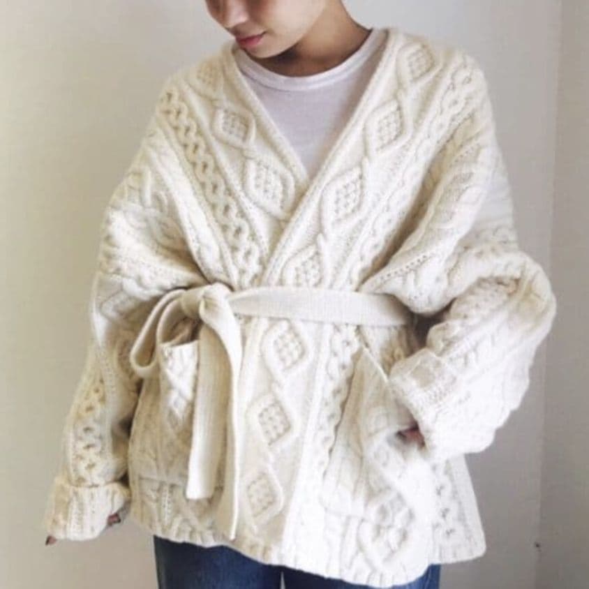 SHINZONE ケーブルニット カーディガン プルオーバー