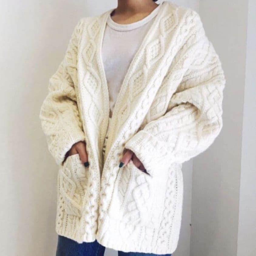 SHINZONE ケーブルニット カーディガン プルオーバー