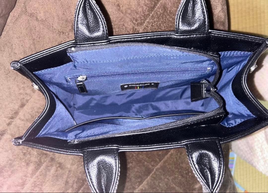 最終値下げ!! CASTELBAJAC 黒トートバッグ エンボス加工