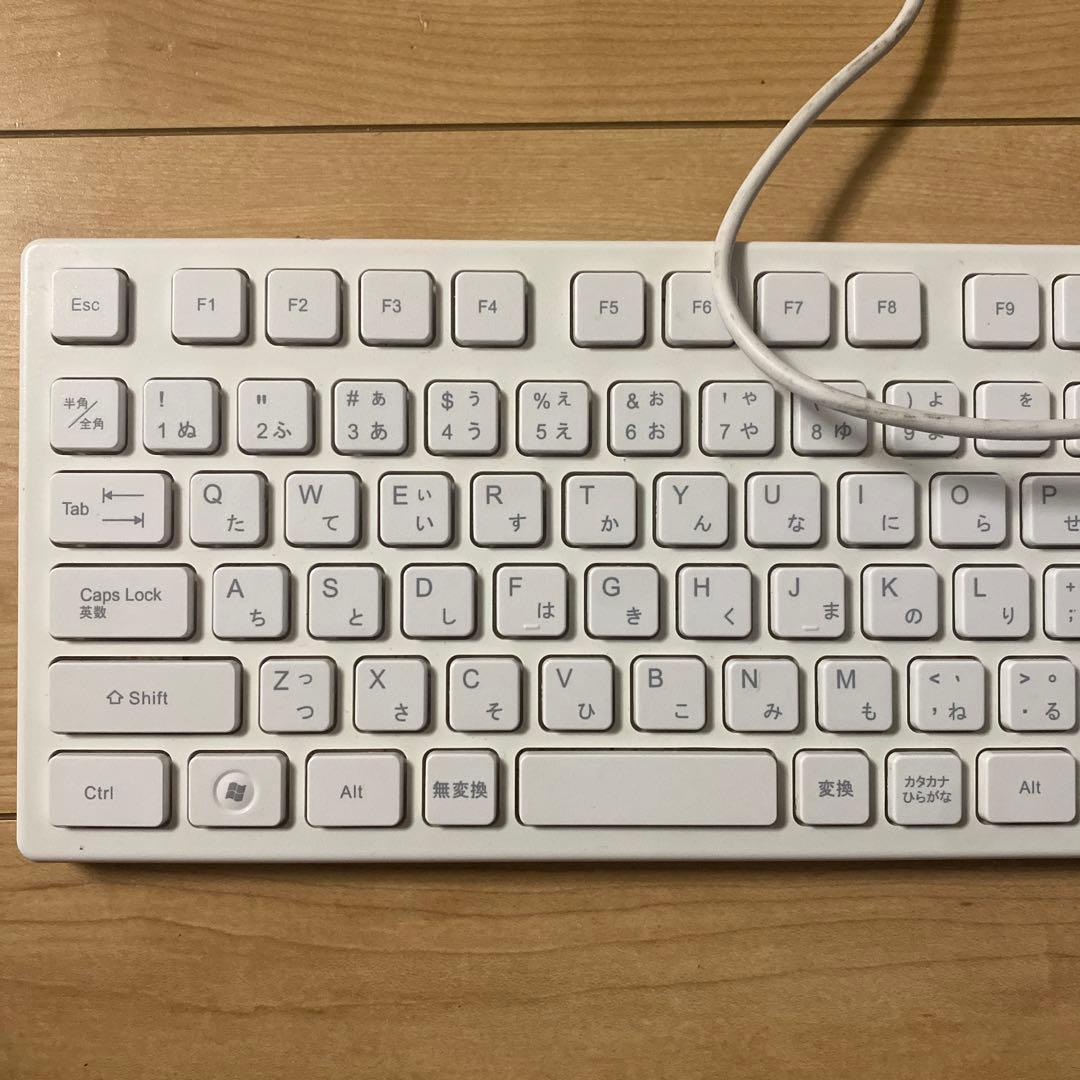 iBUFFALO USB接続 日本語キーボード ホワイト